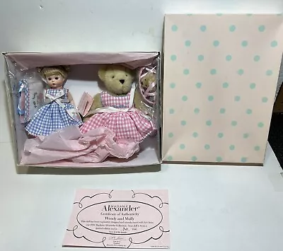 Madame Alexander Wendy And Muffy 8  Doll And Bear Set #33635 • $129.99