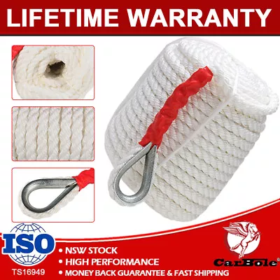 1PCS 3/4 X200' Twisted Anchor Rope Three Strand Marine Boat Mooring Dock Line US • $79.59