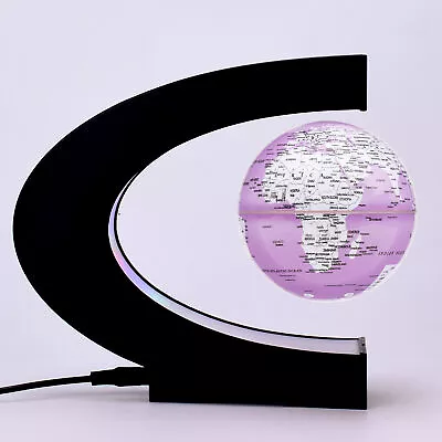 Magnetic Levitation Anti Gravity Floating World Globe Map LED Light Decoration ! • £29.82