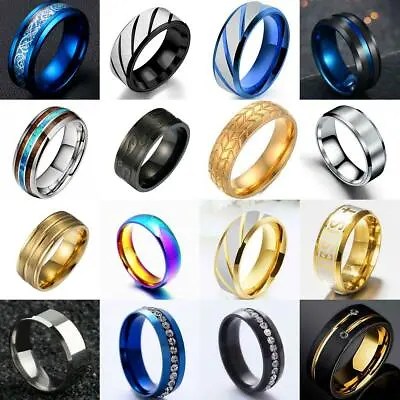 $1.15 • Buy Celtic Titanium Stainless Steel Rings For Women Men Wedding Band Statement Ring