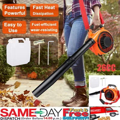 £65.99 • Buy Garden Yard 26cc Handheld Petrol Leaf Blower Cordless 2 Stroke Air Cooled Engine