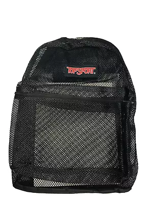 See Through Mesh Backpack/Book Bag/Hike/School Backpack (Black) • $19.89