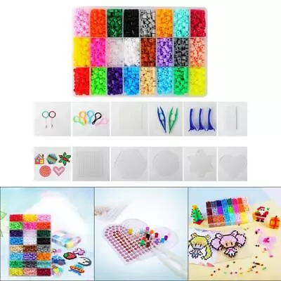 Fuse Beads Kit Fusion Hama Beads Perler Beads Ironing Paper For Kids Crafts • $37.83