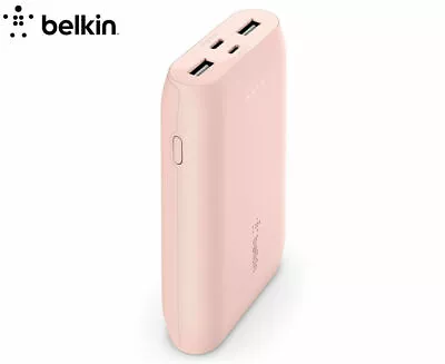 $34.99 • Buy Belkin F8J267BTBLK 10000mAh Li-Po Power Bank - Pink