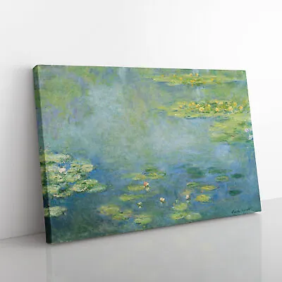 Water Lilies Lily Pond Vol.28 By Claude Monet Canvas Wall Art Print Framed Decor • £29.95
