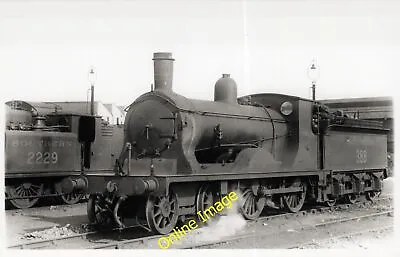 Railway Darkroom Photo SR Drummond K10 4-4-0 No 388 Fratton Shed C1930's • £3