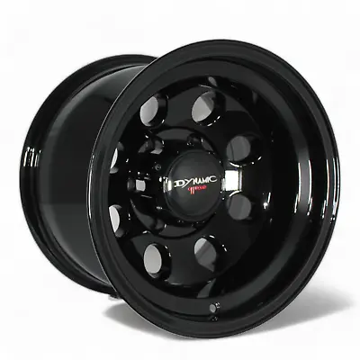 15  Gloss Black 4x4 Deep Dish Wheels - Size: 15x10 Offset: Neg 45 PCD: 6x139.7 • $199