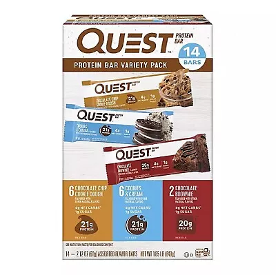 Quest Protein Bar Variety Pack (14 Ct.) • £40.28