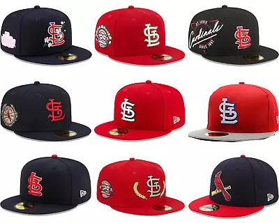 New Era St. Louis Cardinals MLB Basic Baseball Cap 59FIFTY 5950 Fitted Hat • $19.65