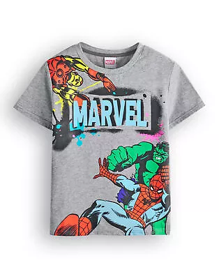 Marvel Grey Short Sleeved T-Shirt (Boys) • £10.95
