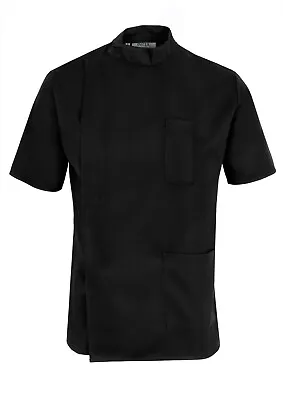 £18.99 • Buy Mens Healthcare Tunic Male Nurse Nhs Hospital Dentist Vet Uniform, Black Ins35bl