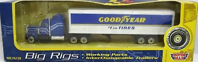 Motor Max Big Rigs No 76128  Goodyear  Tractor Trailer Die Cast/Plastic. New I • $25