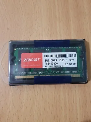 UK Zenfast New !  8GB DDR3L PC3-10600 1333Mhz 204 Pin SODIMM  Laptop/tablet Ram  • £12.68