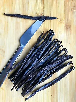 Tahitian Bourbon Vanilla Beans Grade B Whole Beans For Baking And Extract • $11.39