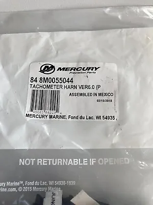 Mercury Outboard Tach Harness Tachometer 84 8M0055044 Ver6.0 • $25