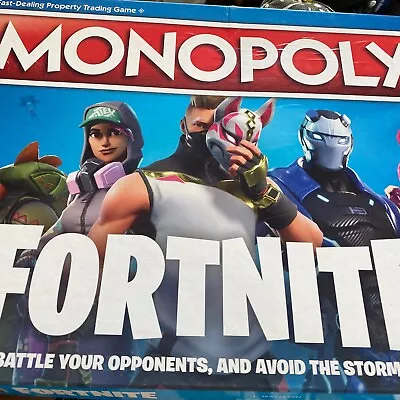 Family Board Game Monopoly Fortnite 2018 COMPLETE  Parker Brothers 2-6 Players  • $9