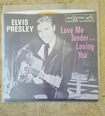 ELVIS PRESLEY Love Me Tender/Loving You 7  45RPM W/ Picture Sleeve RCA PB-13893 • $16.96