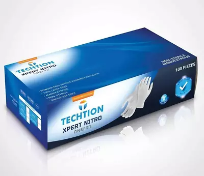 100 Disposable Nitrile Gloves Powder Latex Free MULTI PURPOSE 1000 2000 Strong • £7.99