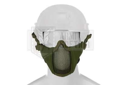 INVADER GEAR Steel Half Face SOFT Mask MESH MKII FAST HELMET GREEN OR AIRSOFT  • £13.37