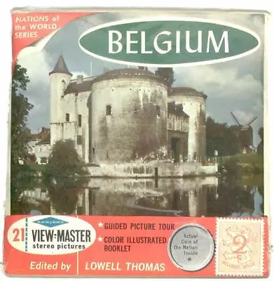 BELGIUM With COIN & STAMP  3d View-Master 3 Reel Packet NEW SEALED • $34.99