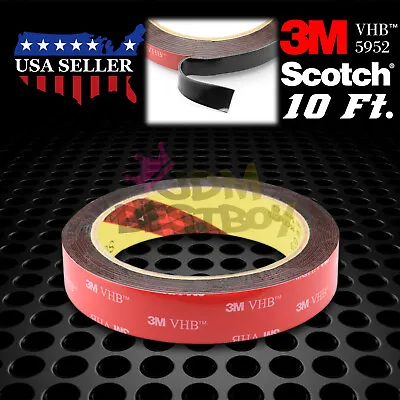 $11.99 • Buy Genuine 3M VHB #5952 Double-Sided Mounting Foam Tape Automotive Car 20mmx10FT