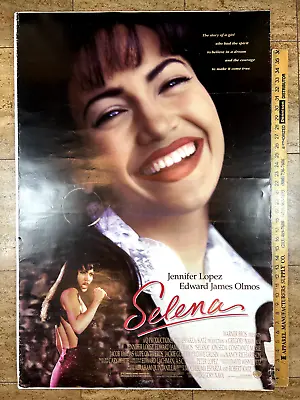 Selena 1997 Jennifer Lopez Edward James Olmos Original Vintage One Sheet Poster • $50