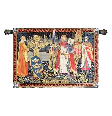 BELGIAN MEDIEVAL TAPESTRY King Arthur - Knight Picture • $93.49