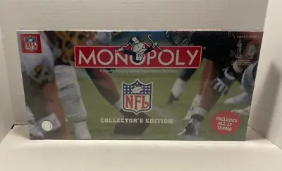 Monopoly NFL Collector Edition Board Game Football All 32 Teams New Sealed 2003 • $29.99
