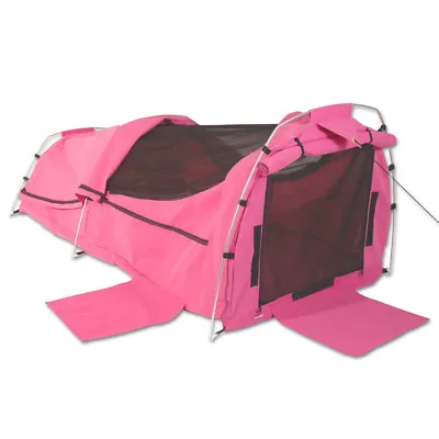 Sahara Nomad King Single Dome Canvas Swag & Bag - Pink • $189.95