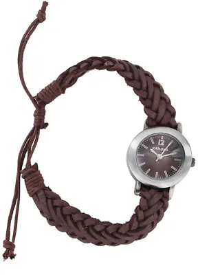 LADIES/GIRLS WATCH XMAS CHRISTMAS GIFT  Brown Friendship Bracelet Watch Boxed  • £7.99