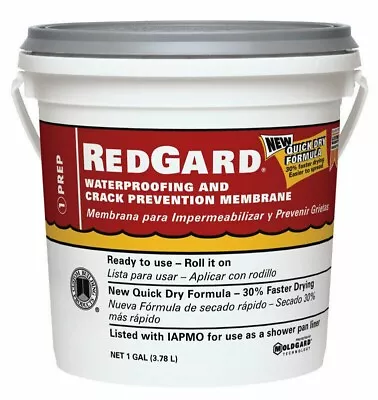 RedGard Waterproofing And Crack Prevention Membrane 1 Gal (3.78L) • $67.99