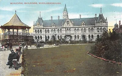 Middlesborough - Municiple Buildings ~ An Old Postcard #224802 • £2.25