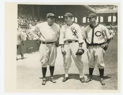 1933 MLB All Star Baseball Babe Ruth Simmons  Averill 9x7 Photo Picture  HOF • $150