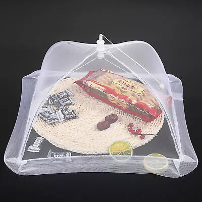 Reusable Pop-up Mesh Screen Dome Food Cover Tent Umbrella Net BBQ Table Fly • $7.88
