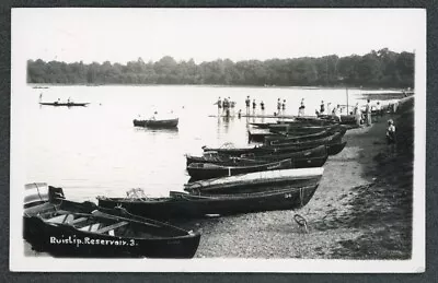 Ruislip Reservoir Boating Lake Children Swimming Nr Harrow Middlesex RP C1933 • £7.50