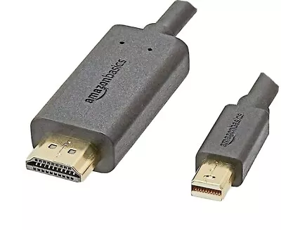 Amazon Basics Mini DisplayPort To HDMI Cable 3ft Mini DP To HDMI Adapter 0.9m • £3.99