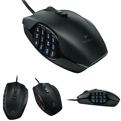 Logitech G600 MMO Gaming Mouse RGB Backlit 20 Programmable Buttons Black • $193.21