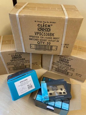 £6.99 • Buy Click Deco Switches And Sockets. Loads Available @ Trade Deals DM For Unit Price