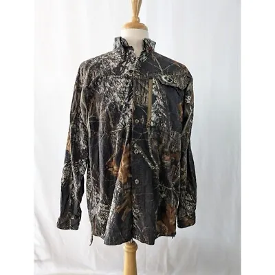Men's Mossy Oak Windtrekker Long Sleeve Shirt Size Large Break Up Camo Vented • $22.49