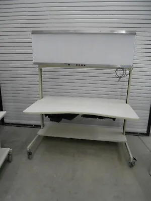 60  X 36  X 74  Laboratory Bench/table With S.& S. 200004 X-ray Film Illuminator • $1799.99