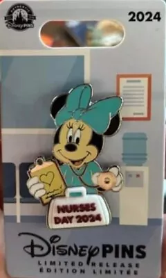 2024 Disney Parks Minnie Mouse Nurses Day Pin LR • $27.49