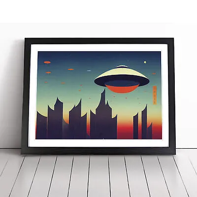 Ufo Art Vol.2 Wall Art Print Framed Canvas Picture Poster Decor Living Room • $18.88