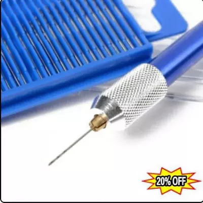 21Pcs Mini Twist Micro-Drill Set 61-80 Jewelers Bit Index Pin W/ Hand Drill Kit • $13.58