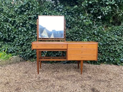 Vintage Younger Mid Century French Walnut Dressing Table Circa 1960's • £450