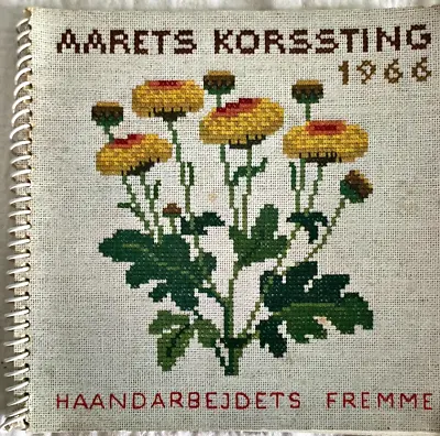 Danish Haandarbejdets Fremme Cross-Stitch 1966 Calendar • $30