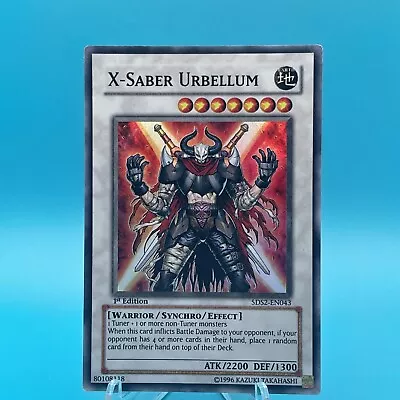 Yu-Gi-Oh! TCG X-Saber Urbellum 5D's Starter Deck 2009 5DS2-EN043 1st Edition... • $5