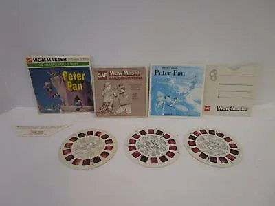 GAF View-Master Complete 3 Reel Set Walt Disney's Peter Pan B372  -  (128) • $19.95