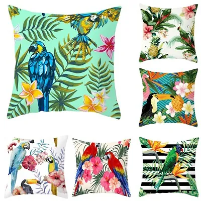 $14.84 • Buy Outdoor Cushion Cover For Garden Furniture Seat Cushions Bench Plant Flower-Bird