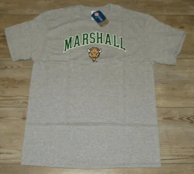 Marshall Thundering Herd Gray NCAA Team Shirt T-shirt Size Men's XL • $14.44