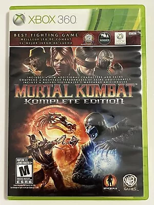 Mortal Kombat Komplete Edition XBox 360 Microsoft Complete W/ Manual • $22.16